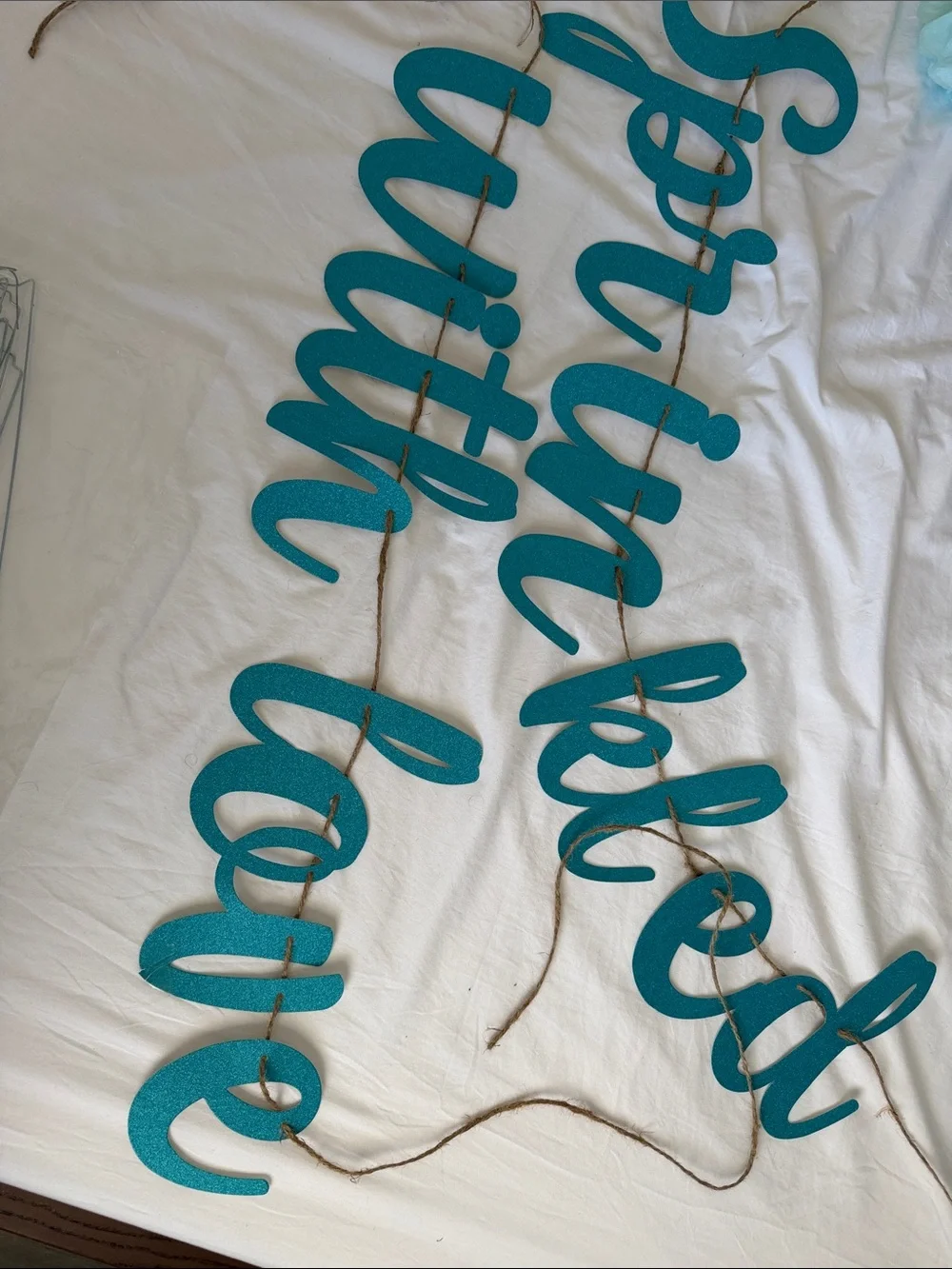 Sprikled with Love Party Decor - Teal & Pastel  baby boy sprinkle/ shower